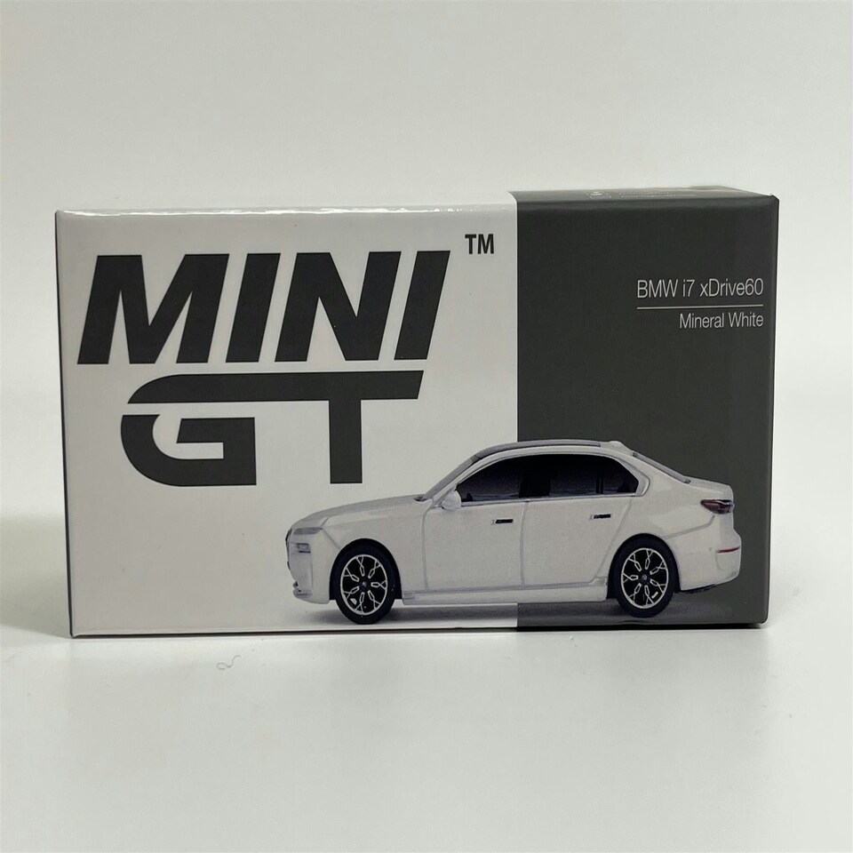 image 1 of BMW i7 xDrive60 Mineral White RHD 1:64 Mini GT MGT00819R