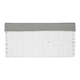 image 3 of Medium Paper Rope Rectangular Storage Basket with Grey Cotton Lining | Grey | Grey | M