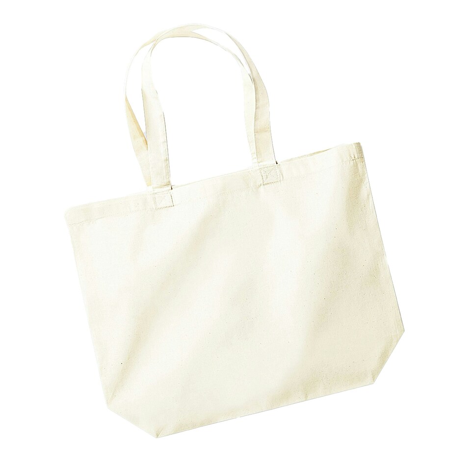 image 1 of Westford Mill Premium Maxi Organic Tote - Natural - One Size Cream