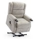 image 9 of Ashfield Electric Fabric Single Motor Rise Recliner Mobility Chair (Cream)