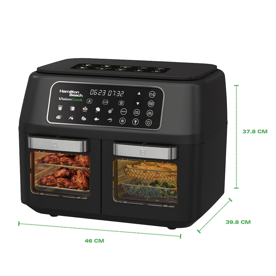 image 1 of Hamilton Beach VisionCook 11L Digital Dual Air Fryer Oven