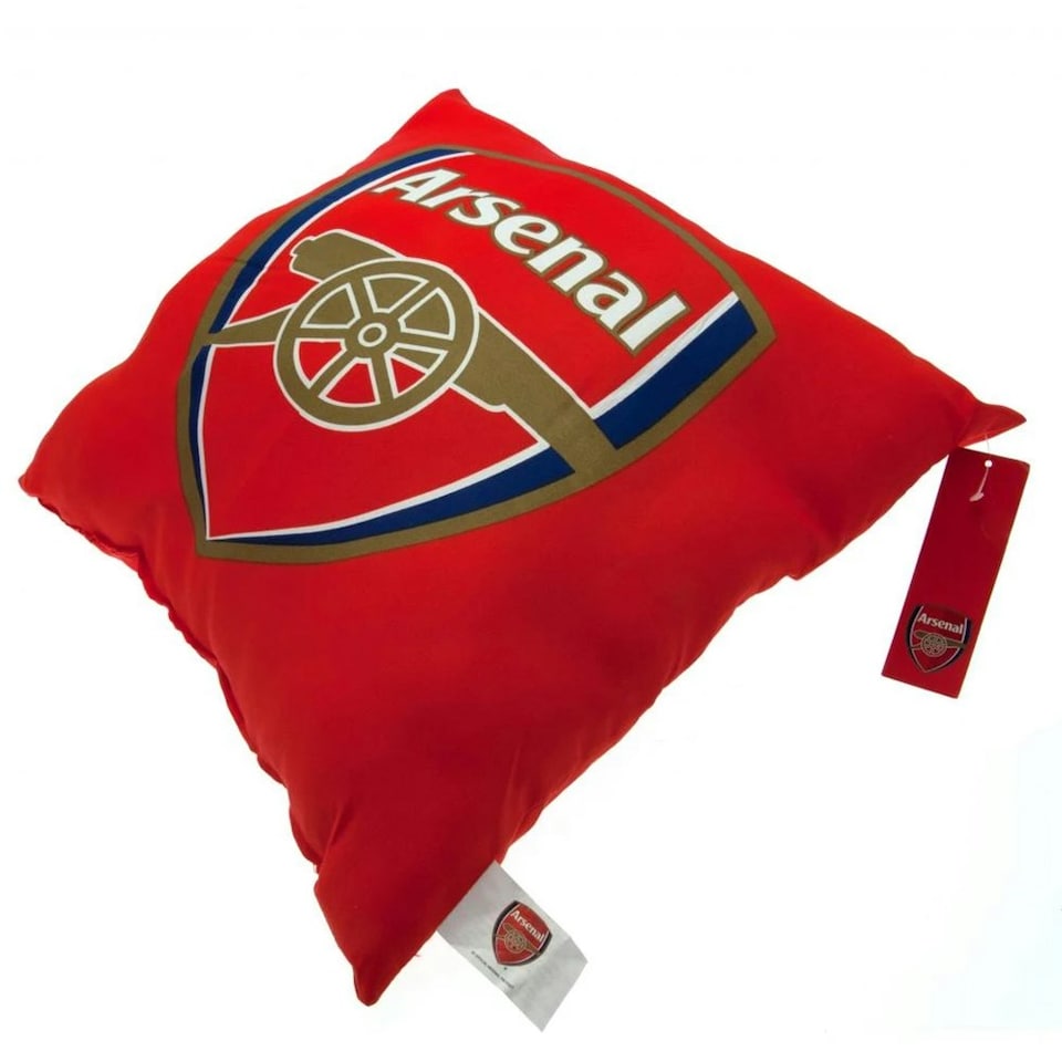 image 1 of Arsenal FC Official Football Crest Cushion - Multicoloured - One Size