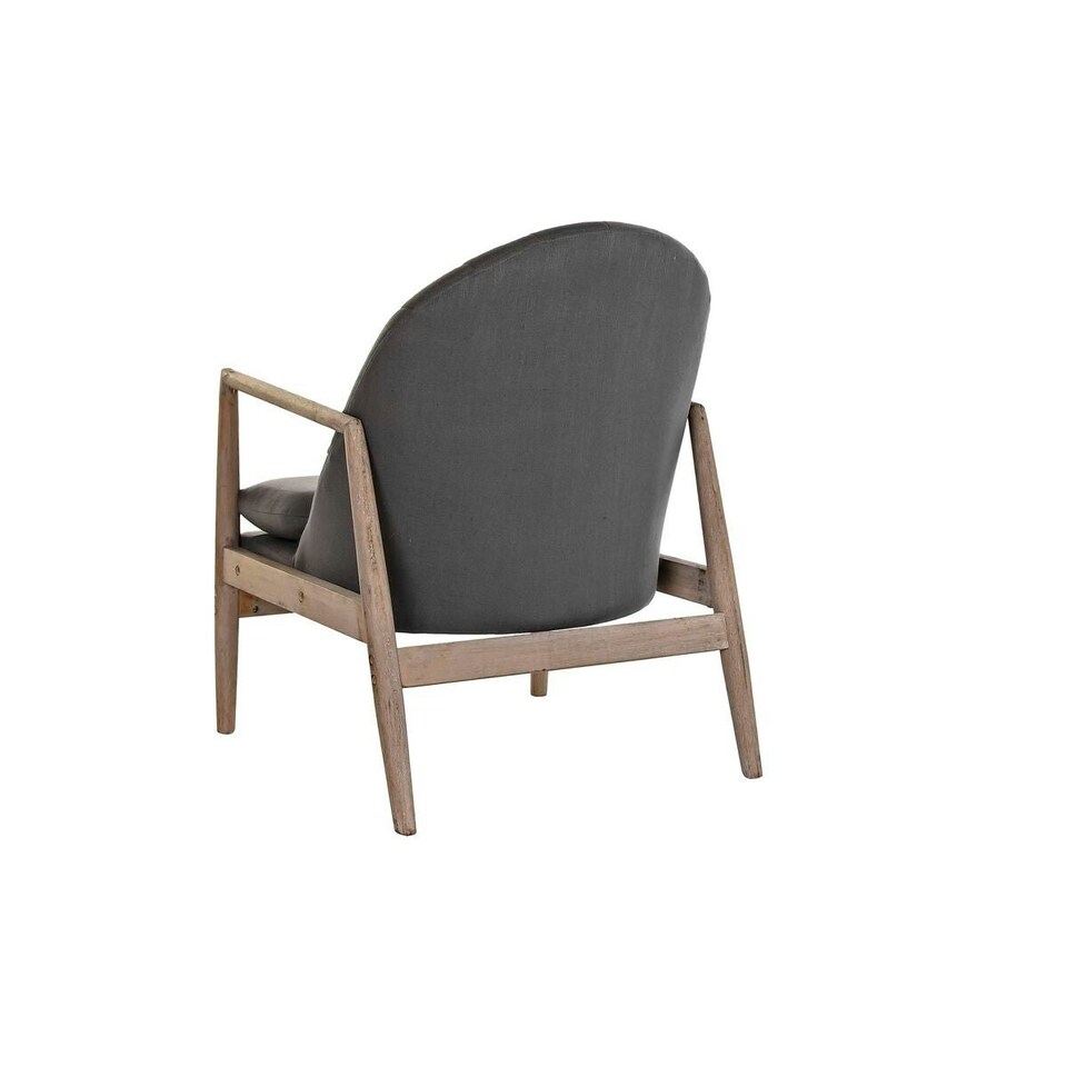 image 1 of Armchair DKD Home Decor Dark grey Fir Plastic 68 x 69 x 89 cm 67 x 70 x 89 cm Grey