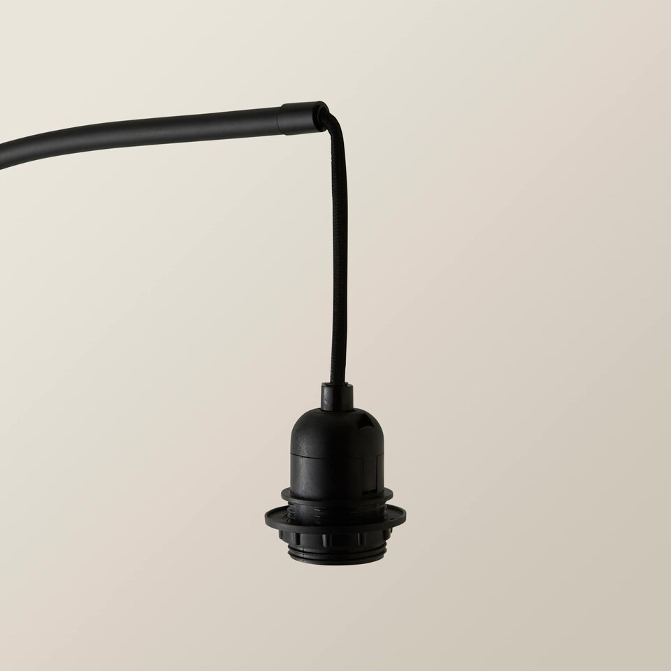 image 1 of ValueLights Preto Black Curve Floor Lamp - Base Only | Black