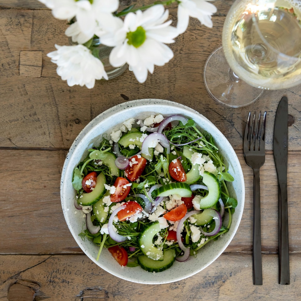 image 1 of Maxwell & Williams Caviar Speckle Coupe Bowl, 19cm | Multi