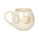 image 1 of Something Different Moon Phase Rounded Mug - Beige/White - One Size