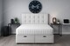 image 2 of Storage White Plush Ottoman 6ft Superking Bed Set with Headboard and Mattress