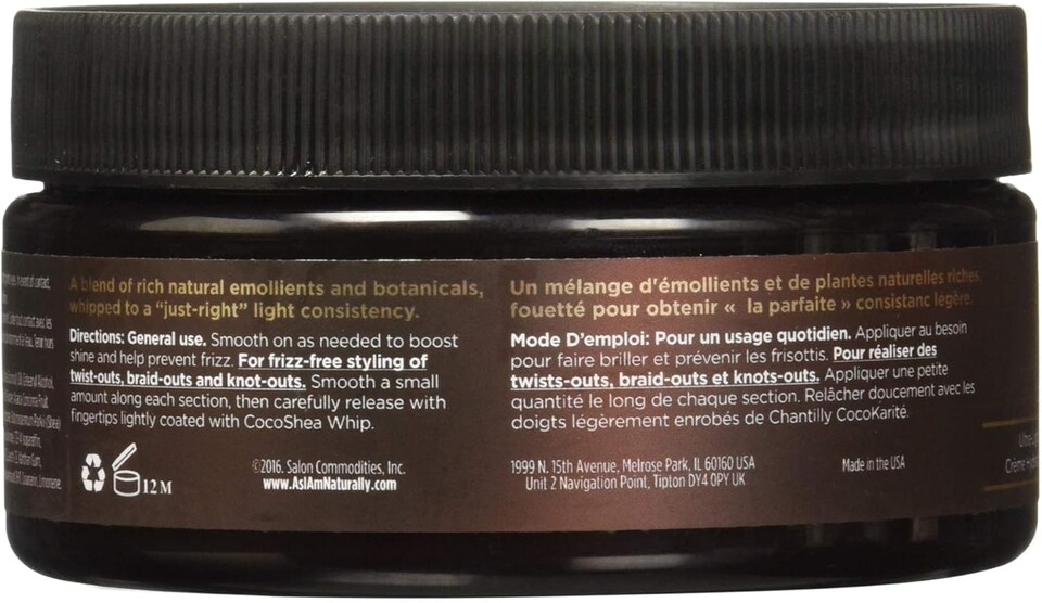 image 1 of As I Am Beautiful Coils And Curls Cocoshea Whip Cream 227 g