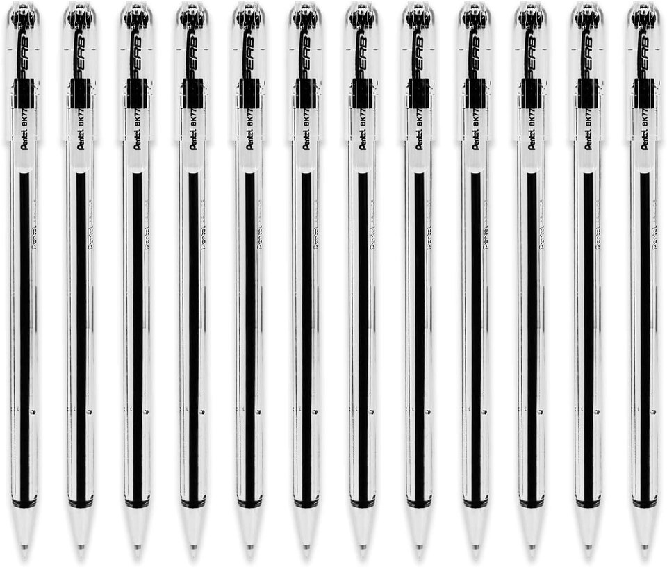image 1 of Pentel BK77 Superb Ballpoint Pens 0.7mm Pack of 12