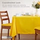 image 8 of Homescapes Yellow Tablecloth - 137 x 228 cm | Yellow | 137cm x 228cm (54" x 90")