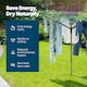 image 7 of LIVIVO 4 Arm Rotary Clothes Airer Charcoal