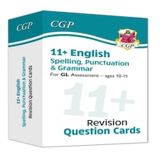 11+ Gl Revision Question Cards: English Spelling Punctuation & Grammar - Ages 10-11