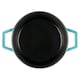 image 3 of Cooks Professional Cast Iron Casserole 20cm | 2.8L Capacity | Enamelled Inside & Out | Graduated Teal