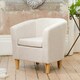 image 2 of Alderwood Fabric Tub Chair - Beige
