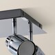 image 6 of ValueLights Benton Chrome IP44 Square Bathroom Ceiling Light | Chrome