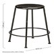 image 4 of Interiors by Premier Artisan Black Metal Stool
