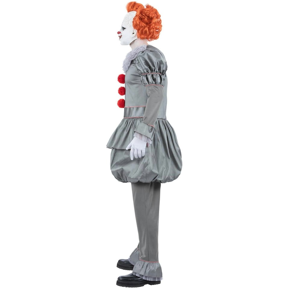 image 1 of IT Chapter Two Mens Pennywise Costume Set - Grey/White/Red - XL XL