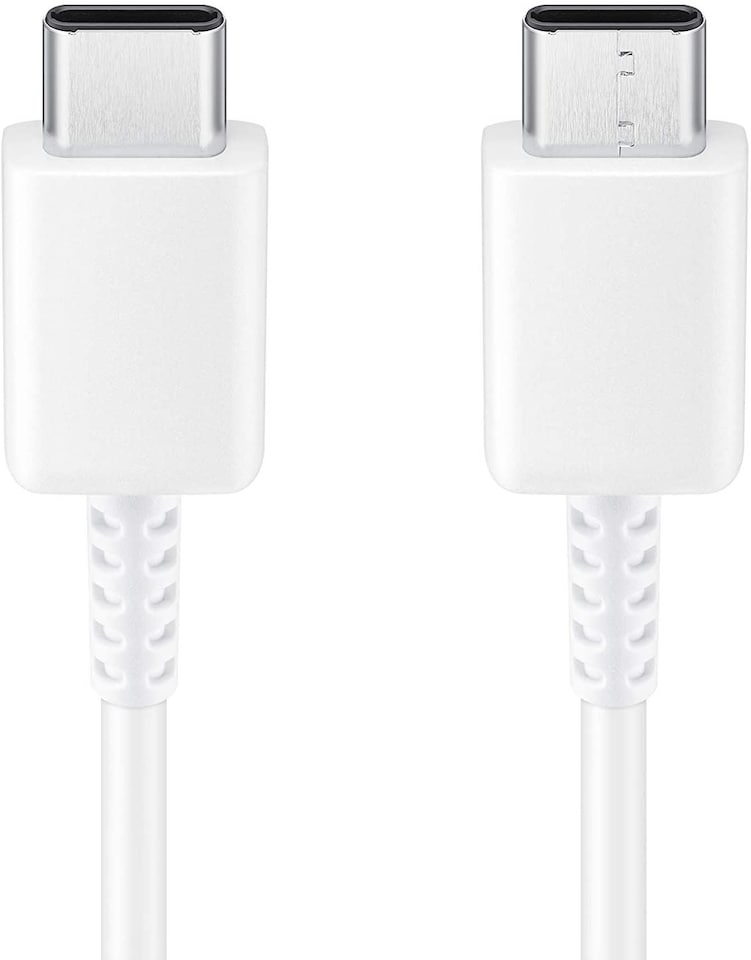 image 1 of Samsung 1M 25W USB C to C Charging Cable White - EP-DA705BWEGWW