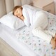 image 1 of Toddler Potty Training Bed Pads - Non-Slip - Soft Waterproof Bedwetting Pee Protector Mat for Kids - Multi-Layer, Washable, Absorbs Up to 2000ml - 90 x 85cm White | Safari | Single