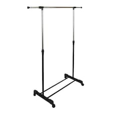 Ashley Adjustable Clothes Rail - Black | Black | Black