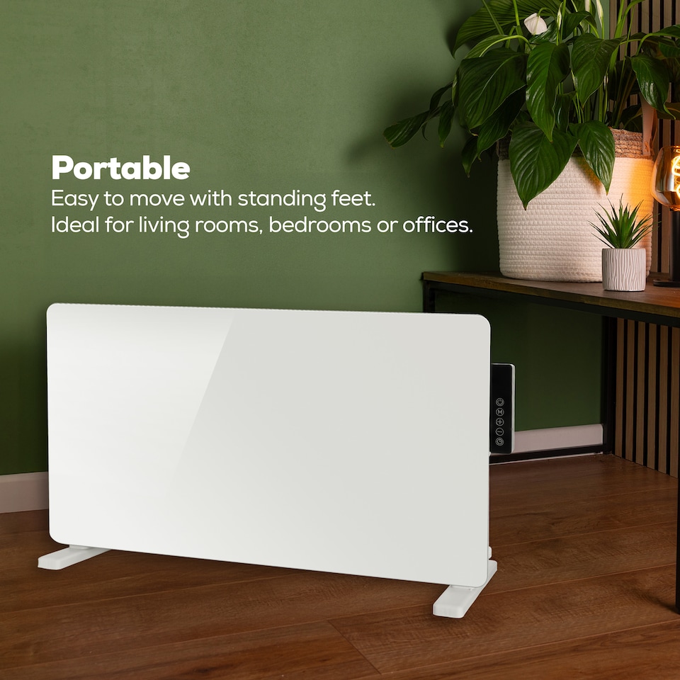 image 1 of TCP White 2000W Glass Heater