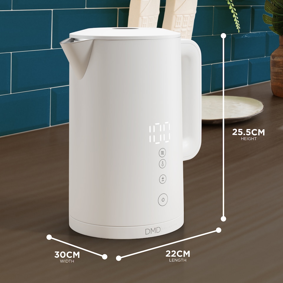 image 1 of 1.5L Smart Kettle, Wi-Fi Touchscreen, App Operated, Voice Control 2200W