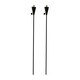 image 1 of Harbour Housewares Metal Cone Garden Fire Torches - 1.46m - Black - Pack of 2