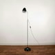 image 2 of ValueLights Kuppel Flexi Neck Black Floor Lamp