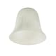 image 2 of ValueLights 3 Pack Marble Effect Bell White Frosted Glass Replacement Shades | White