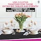 image 8 of SOL 4pk Long Black Table Cloth Party 274x137cm Plastic Cover Tablecloth Black