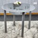 image 9 of Glass Grey Dining Table Round Dining Table Dining Room Kitchen Furniture Grey