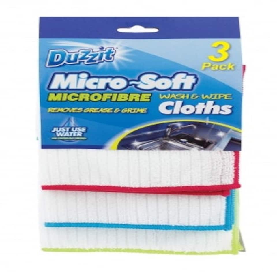 image 1 of Duzzit Microfiber Wash and Wipe Cloth (3 Pack)