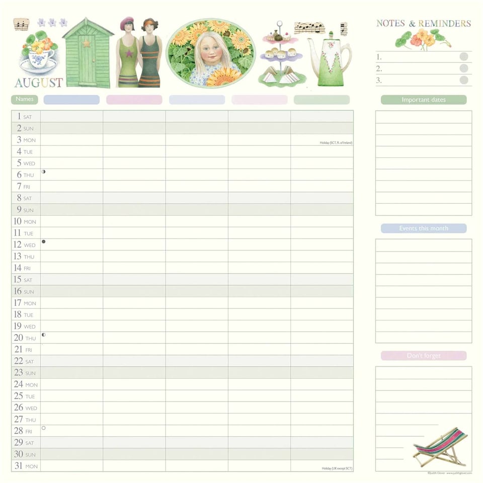 image 1 of Judith Glover, Garden Days Mum's Household Family Planner 2026
