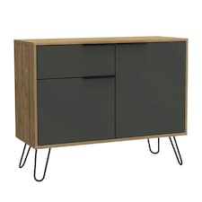 Vegas, Small Sideboard With 2 Doors And Drawer Brown