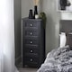 image 3 of Premium Solace 5 Drawer Tall Chest - Anthracite