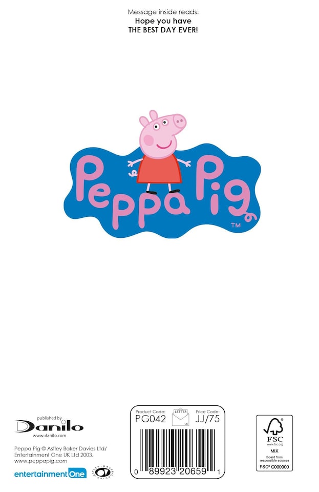 image 1 of Peppa Pig It's Your Birthday Card