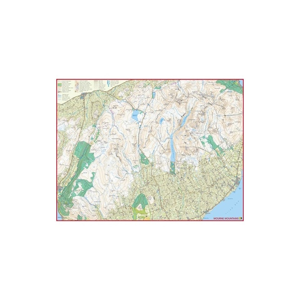 image 1 of Harvey Mourne Mountains Mazzle Map Jigsaw Puzzle 1000pcs