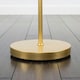 image 1 of ValueLights Modern Floor Lamp In Gold Metal Finish With White Shade