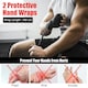 image 4 of COSTWAY Hanging Boxing Bag Set Unfilled Punching Bag Set Black