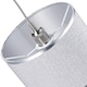 image 5 of Modern and Designer Mini Diamond Silver Glitter Fabric Lamp Shade 25cm Wide | Silver