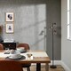 image 2 of Metro Geometric Apex Wallpaper in Grey & Silver | Grey | Grey & Silver | 53cm x 10m