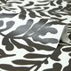 image 4 of Coral Leaf Wallpaper in Charcoal on White Multi