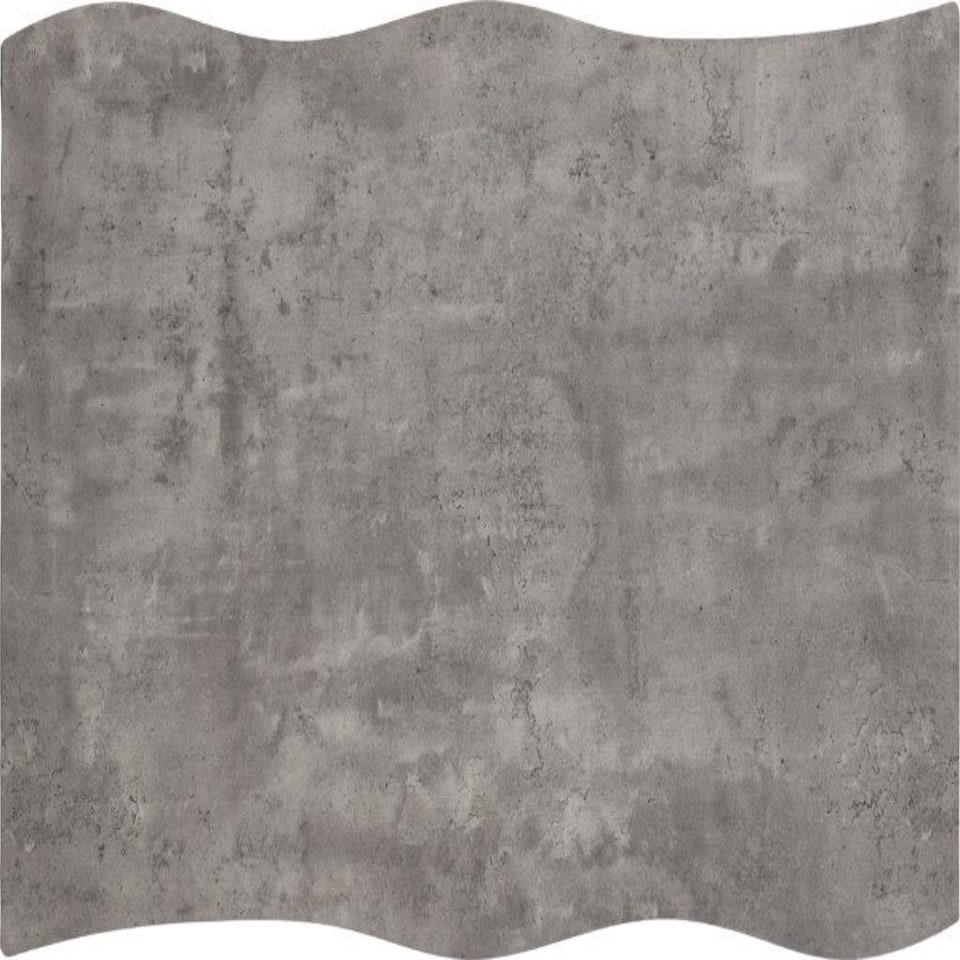image 1 of Quebec Wave Edge Medium Dining Table Set with 4 Chairs Black | Concrete Effect/Grey