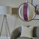 image 3 of ValueLights Purple Modern Fabric Globe Ceiling Pendant Light Shade