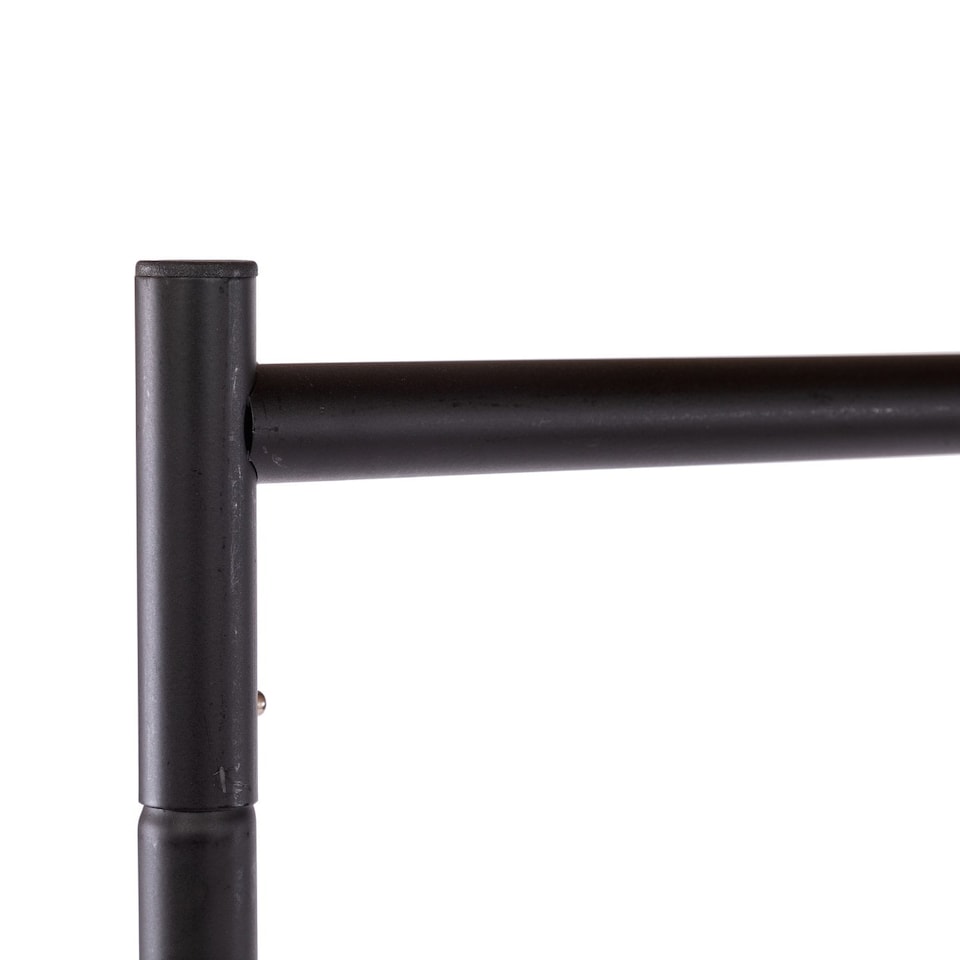 image 1 of 6ft Garment Clothes Rail Super Heavy Duty All Metal Black | Black
