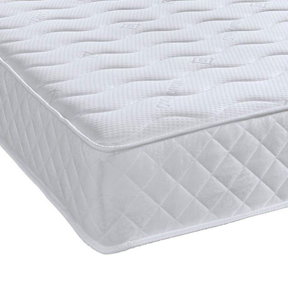 image 1 of Diamond Wave Innerspring Mattress - 9" Deep, Medium Comfort White | Single
