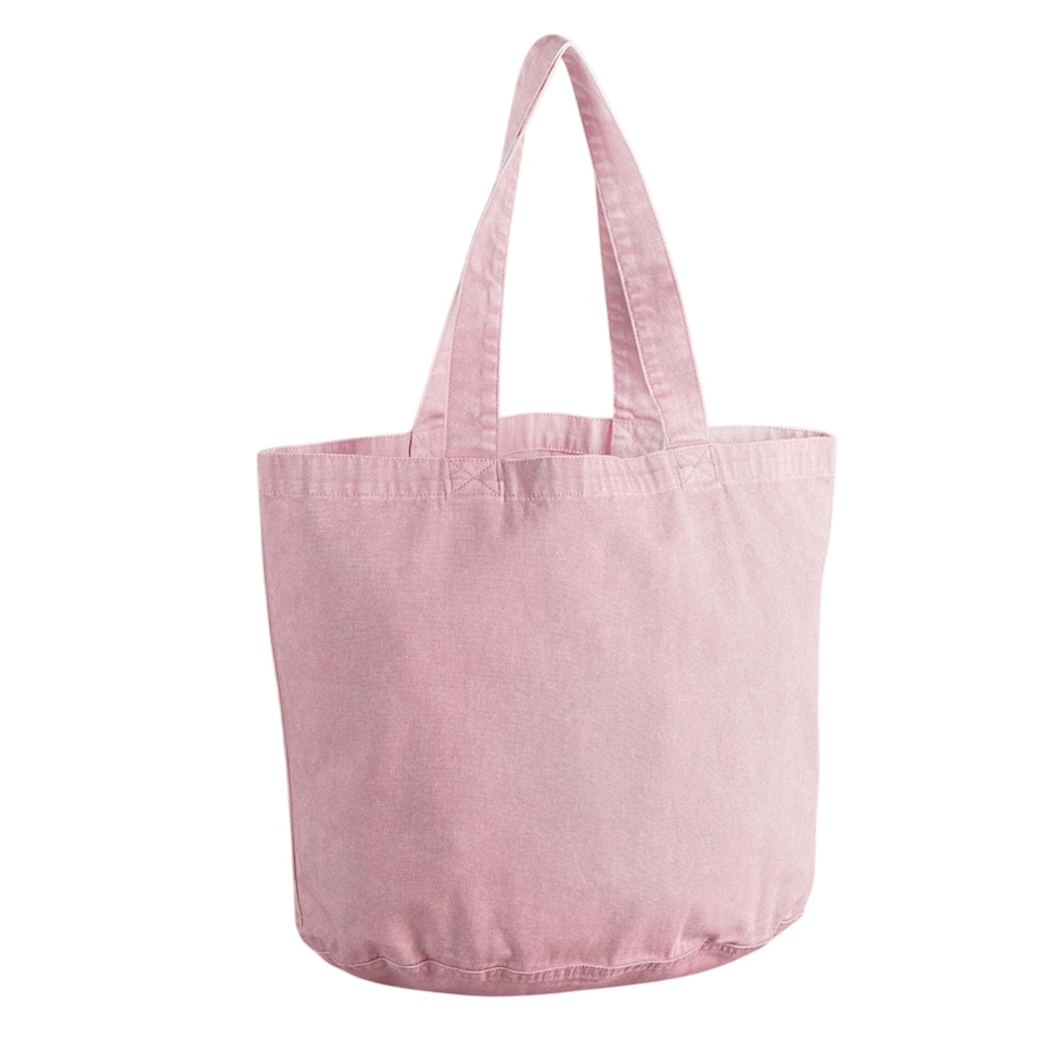 image 1 of Westford Mill Garment Dyed Tote Bag | Pink | Vintage Dusky Pink | 1