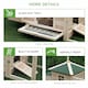 image 6 of PawHut Chicken Coop Hen Poultry House w/ Nesting Box Outdoor Run Patio Wooden