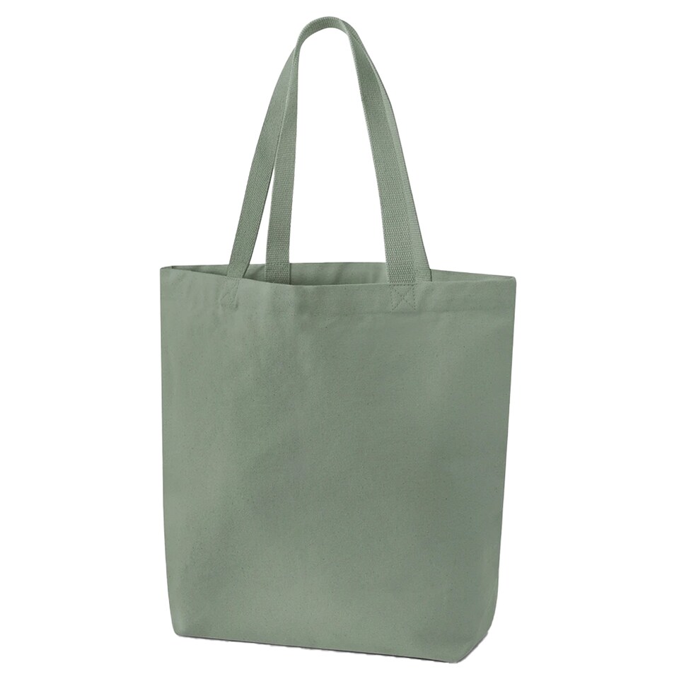 image 1 of Westford Mill Canvas Heavyweight Tote Bag | Green | Dusty Green | 1