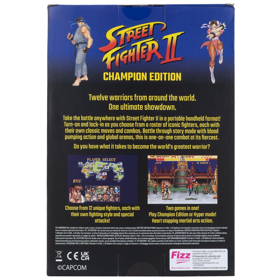 image 1 of Street Fighter II Champion Edition Colour Handheld Game with LCD Screen